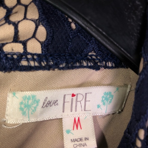 Love fire navy blue dress size M - Picture 8 of 8